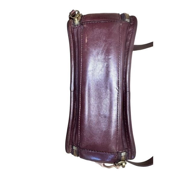 Etienne Aigner Small Crossbody Handbag Leather Brown Messenger Multi Pockets 90s - Picture 16 of 16